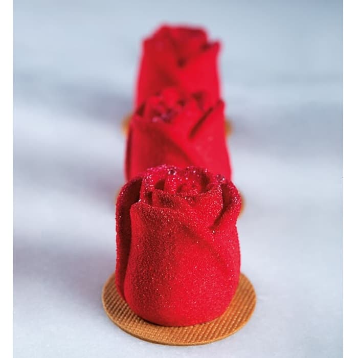 Форма силиконовая PAVOFLEX для пирож. 3D "Романс" 56х54мм h61мм, 106мл, 20 ячеек PX4376S
