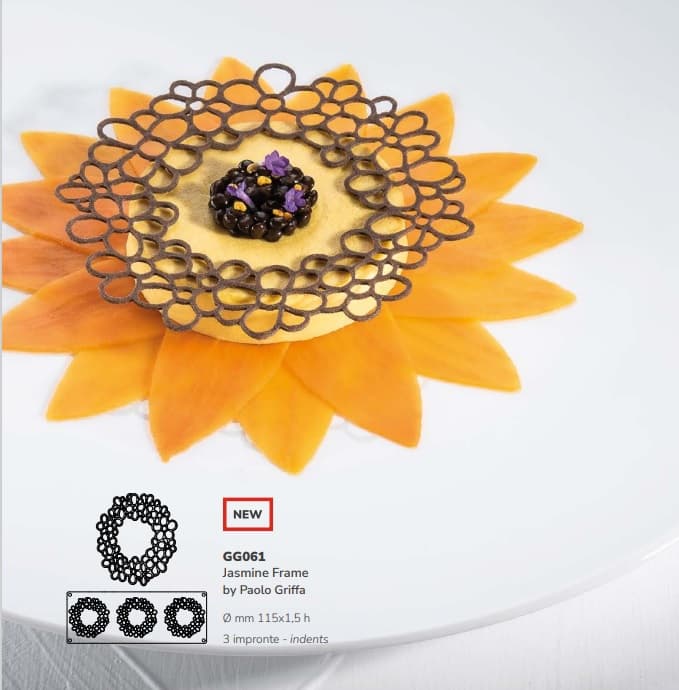 Форма силиконовая "Jasmine Frame" 115x115 h1.5cм, 3 ячейки GG061