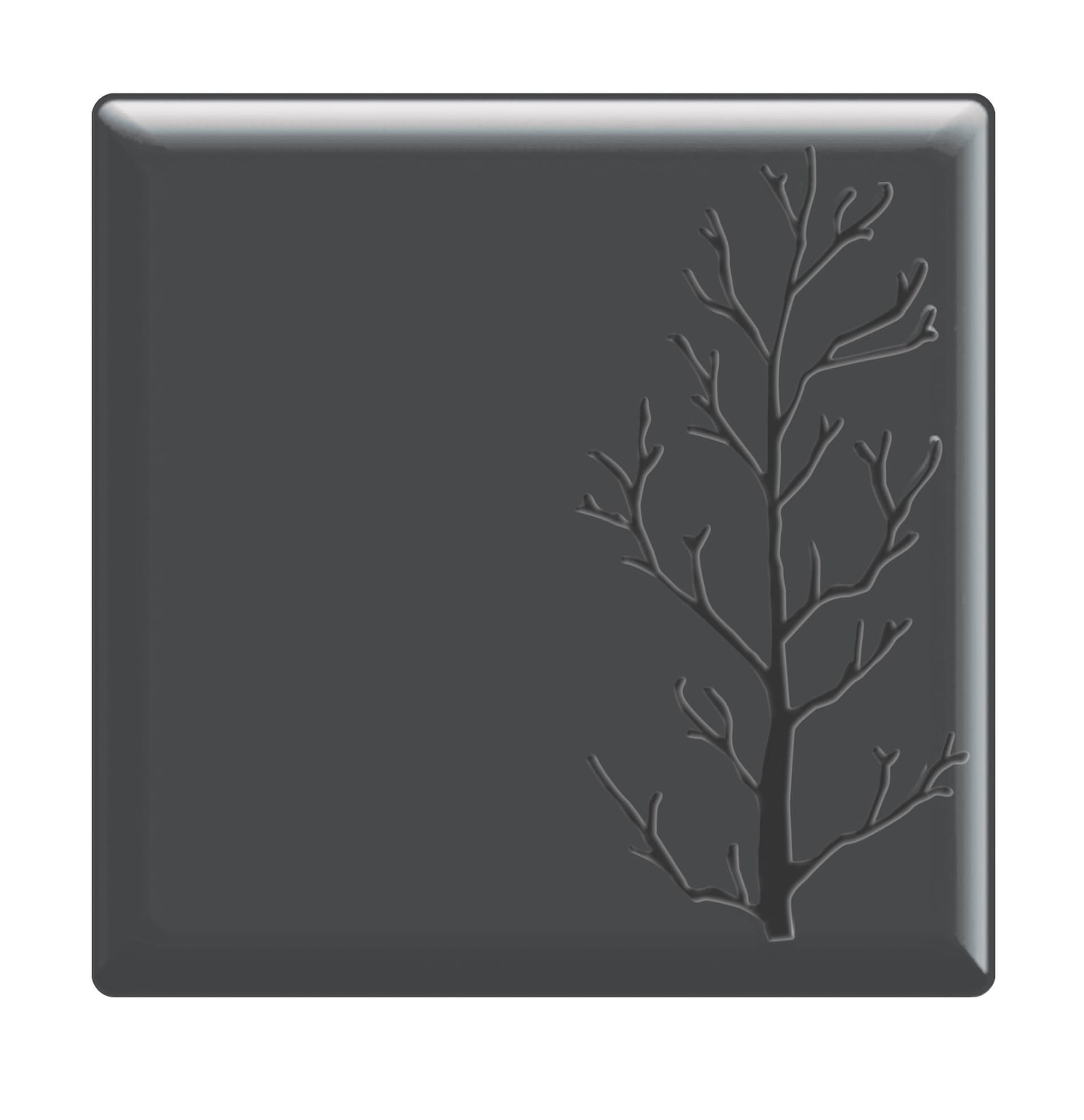 Блюдо сервировочное 30x30см, меламин, Embossed, цвет черный S-2851