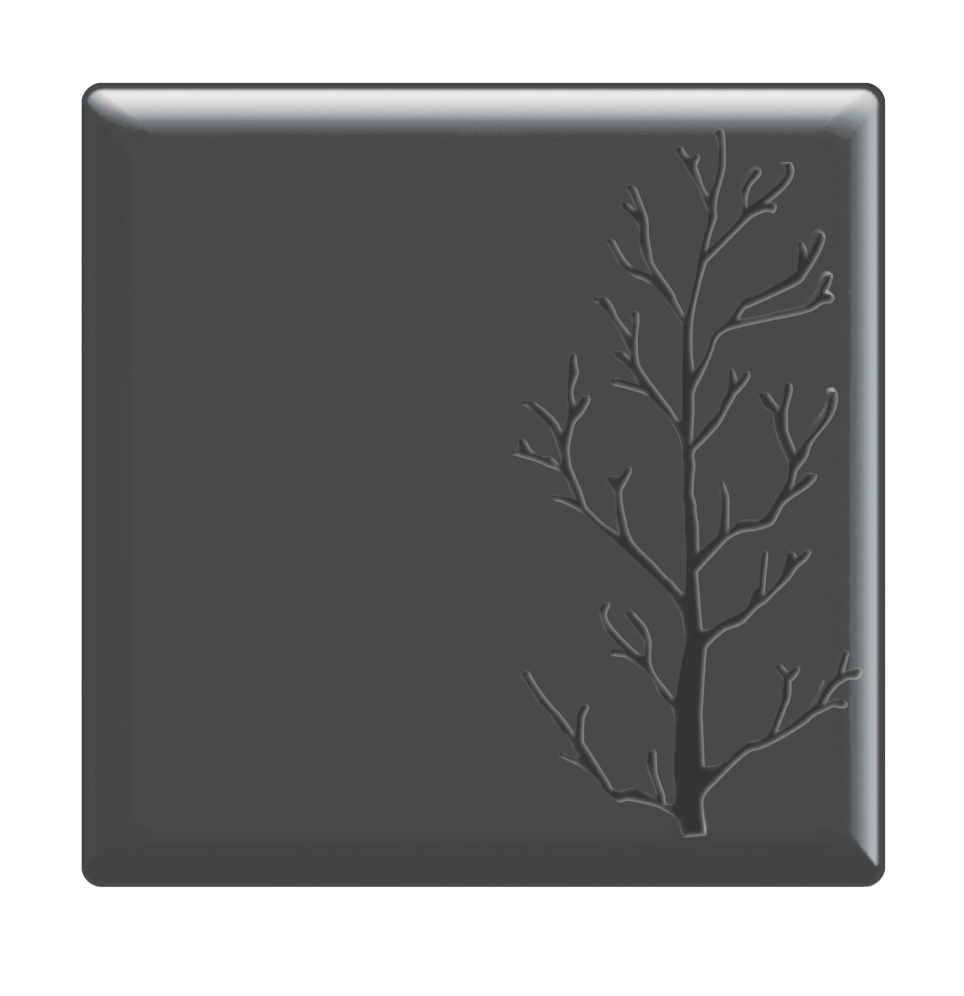 Блюдо сервировочное 26x26см, меламин, Embossed, цвет черный S-2781