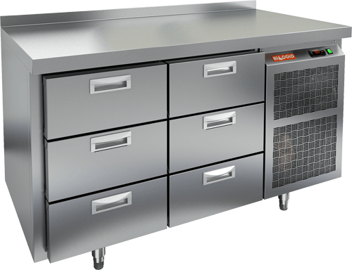 СТОЛ С МОРОЗИЛЬНЫМ ШКАФОМ HICOLD GN 33/BT (R290)