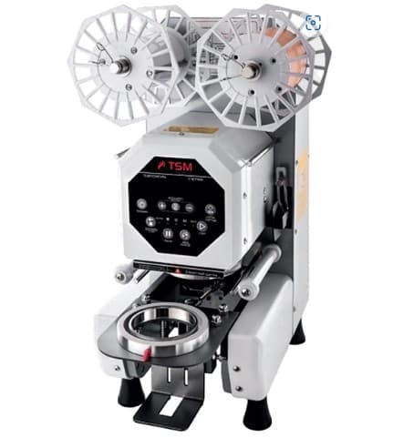 ЗАПАЙЩИК ДЛЯ СТАКАНОВ TURBO SEALING MACHINE TSM-Q8-90/95 БЕЛЫЙ