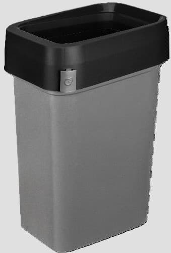 Бак для мусора "SMART BIN PRO" 50л (430x330x630мм), с крышкой "Гастро" (серый) 436202311