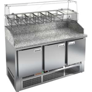 Стол для пиццы HICOLD PZE3-111/GN КАМЕНЬ