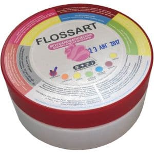 Смесь вкусоароматическая для сахарной ваты, FlossArt клубника, 0.15кг.