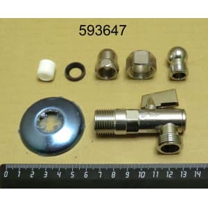 Кран угловой 1/2х10 мини Abat 12000025666