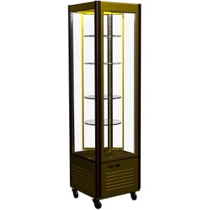 Витрина холодильная Carboma D4 VM 400-2 (R400Cвр Сarboma Люкс) (0109-0102 (коричнево-золотой))