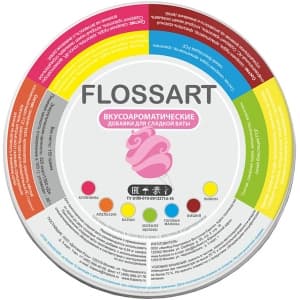 Смесь вкусоароматическая для сахарной ваты, FlossArt вишня-кола, 0.35кг.