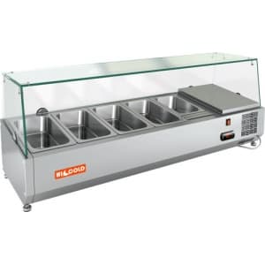 Витрина холодильная настольная HICOLD VRX 1200 1/3