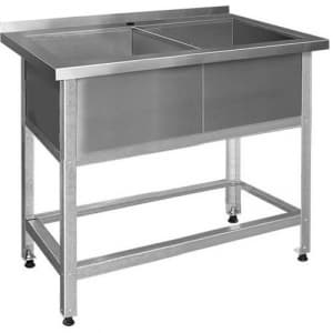 Ванна моечная Финист ВМЛ-2(1200х700х850) 1 отверстие для смесителя, борт