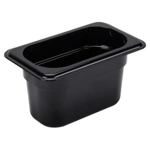 Гастроемкость GN1/9х100 поликарбонат черный Enigma Cookware 1/9*100mm black