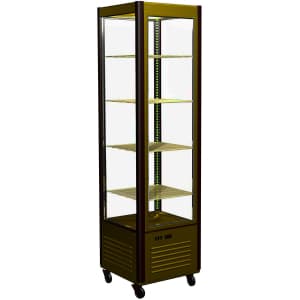 Витрина холодильная Carboma D4 VM 400-1 (R400C Сarboma Люкс) (0109-0102 (коричнево-золотой))