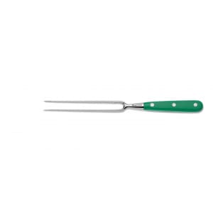 Вилка поварская L 18см кованая Classic зеленая ручка GIESSER 9410 p 18 gr