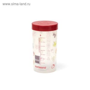 Емкость 1л для сыпучих пластиковая Oursson JA55040/RD