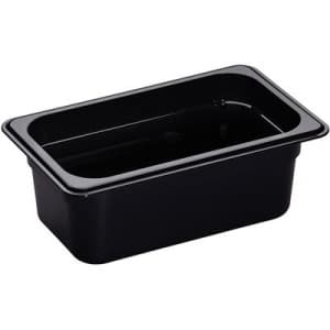 Гастроемкость GN1/4х100 поликарбонат черный Enigma Cookware 1/4*100mm black