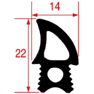 Уплотнение двери для AB6QM/7QD/10QM (1 м) Apach 040GUA00002