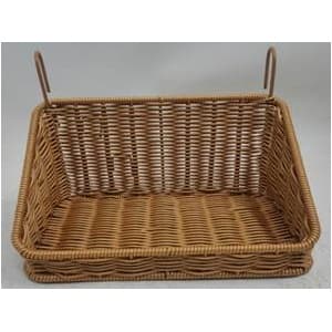 Корзина со скосом из полиротангового прута Enigma Cookware PP rattan basket with hook