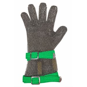 Перчатка кольчужная размер XS нейлоновая лента w 2см цвет зеленый Enigma Cookware Chainmail glove XS
