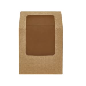 Коробка для ролла с окошком 90x50x130мм картон крафт