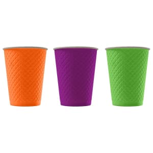 Стакан бумажный для горячих напитков двухслойный с конгревом Waffle Color 300мл