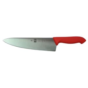 Нож поварской Шеф L 20см общая L 33.5см нерж.сталь красная антибактер. ручка ICEL 35301