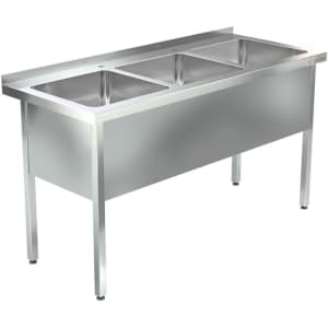Ванна моечная Assum ВМЦ-П3-3/400 Н (1600х600х850)
