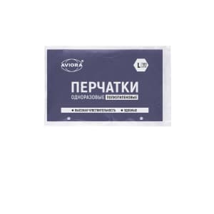Перчатки полиэтиленовые прозрачные (р. L)