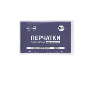 Перчатки полиэтиленовые прозрачные (р. М)