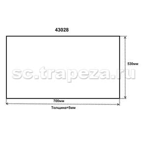 Стекло двери внутреннее (700х530) для печей A04/05PES Lainox R71020170