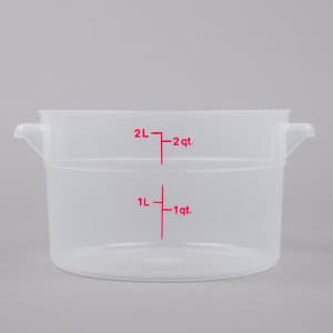Контейнер 1.9л D 208мм H 111мм с градуировкой полипропилен Cambro RFS2PP-190