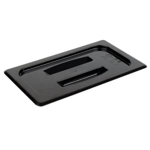 Крышка для гастроемкости GN1/4 с ручкой поликарбонат черный Cambro 40CWCH-110