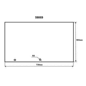 Стекло двери для LEV31R/31RU Smeg 776136205