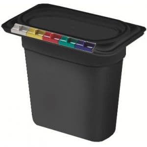 Гастроемкость GN1/9х150 полипропилен черный Restola 422102613