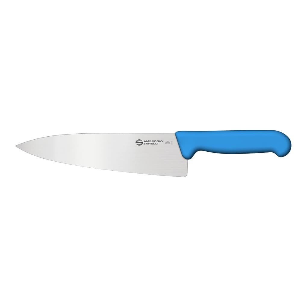 Нож Sanelli Ambrogio серии Supra Colore, SC49020L, кухонный 200 х 48 мм, синий