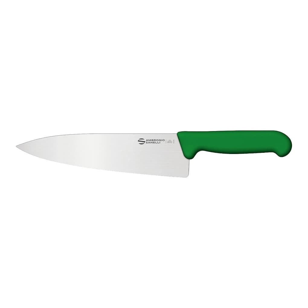 Нож Sanelli Ambrogio серии Supra Colore, SC49026G, кухонный 260 мм, зеленый