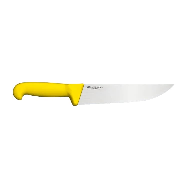 Нож Sanelli Ambrogio серии Supra Colore, SM09024Y, для мяса 240 х 44 мм, желтый