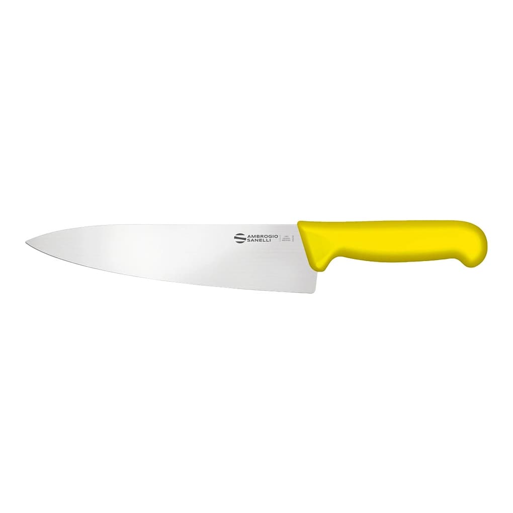 Нож Sanelli Ambrogio серии Supra Colore, SC49020Y, кухонный 200 х 48 мм, желтый