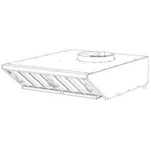 Зонт вытяжной для пароконвектоматов 611 и 1011 Gabino VSC-U
