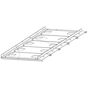 Держатель для гастроемкостей Assum ПГ-10/3 (900х330х40) (GN 1/6 - 5 шт)