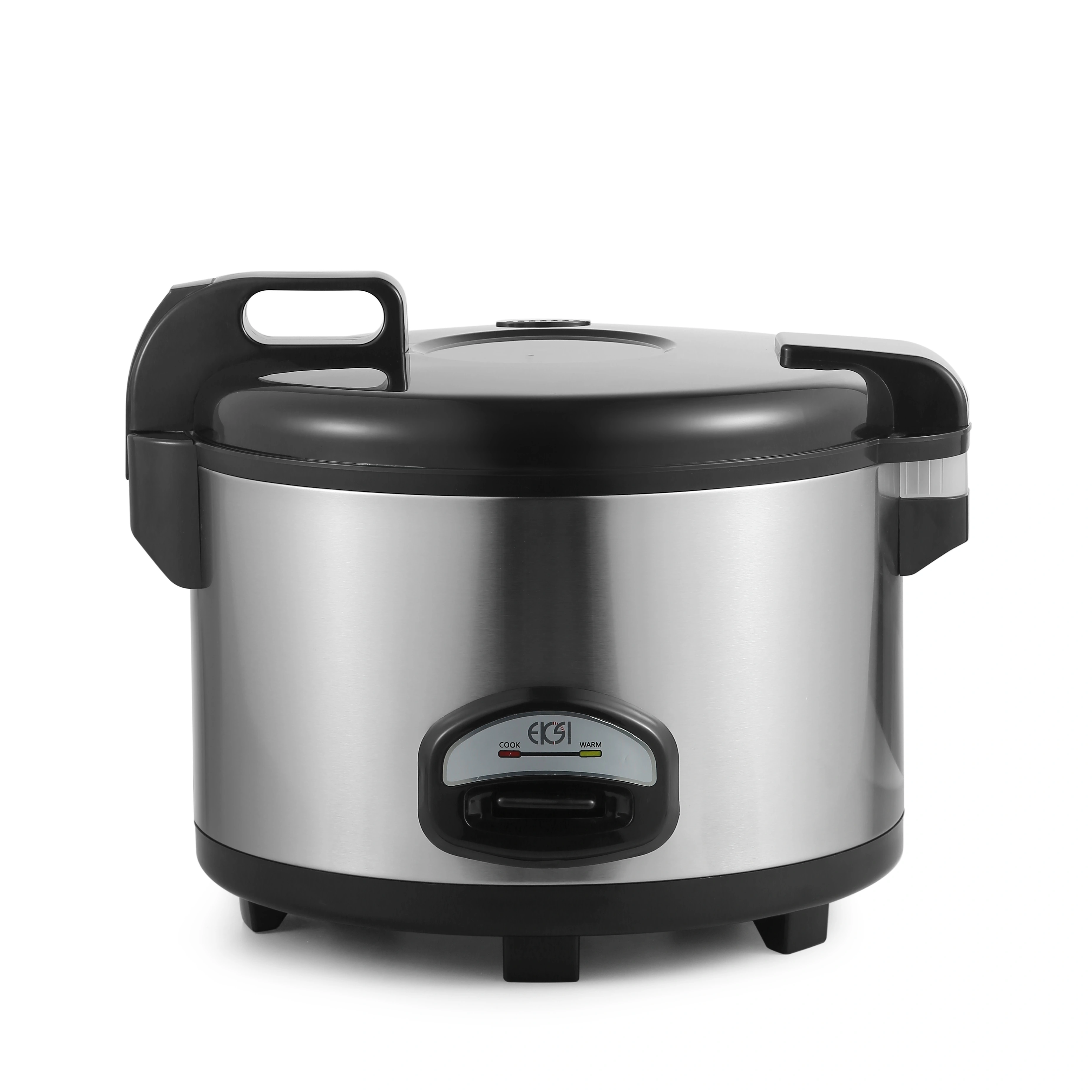 Габаритные размеры: 375x460x460мм, эл. мощность1900Вт, напряжение 220В, объем чаши 13л (объем риса 7л)