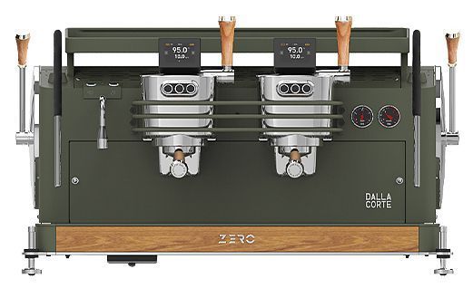 Кофемашина Dalla Corte 1 MC ZERO 2 VOK 400 оливковый хаки, дуб
