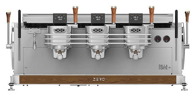 Кофемашина Dalla Corte 1 MC ZERO 3 WW 400 белый, грецкий орех