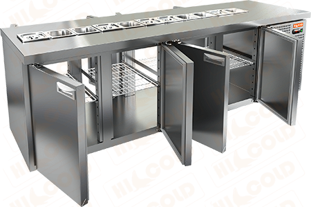 Стол охлаждаемый для салатов (саладетта) HICOLD SL2T-1111/GN (1/6)