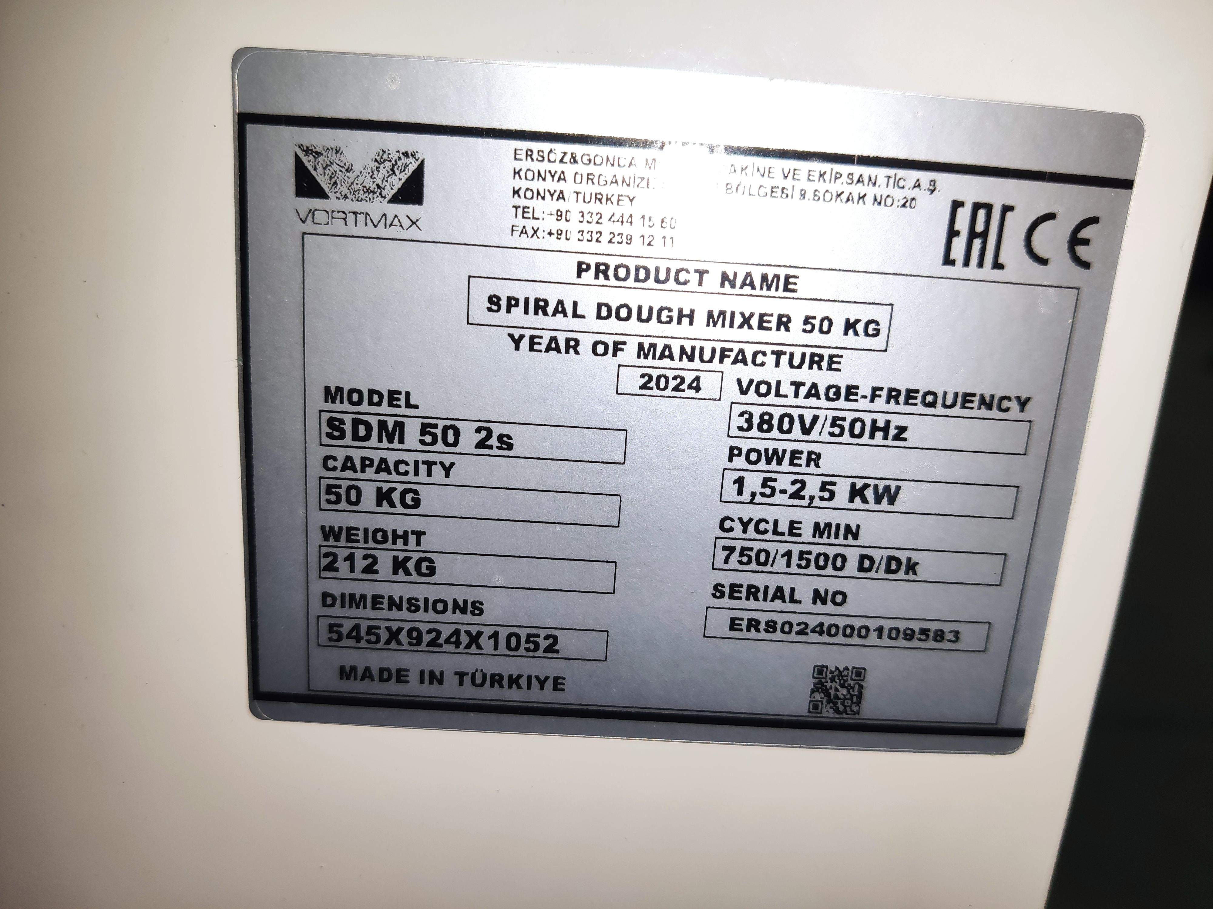 S01_Тестомес Vortmax SDM 50 2s