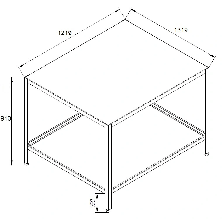Подставка под печь для пиццы WLBake серии WellPizza, SWP-9 1319/1219/910