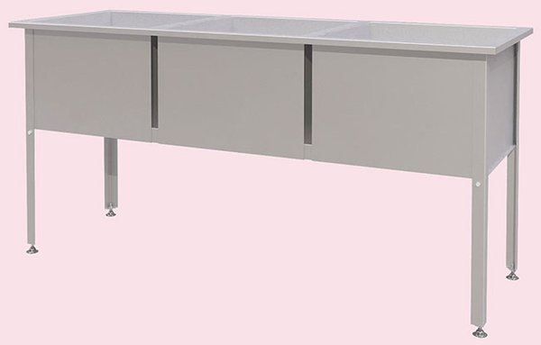 1790х630х870 мм, 3 секции 530х530х400 мм, ванна-AISI430, каркас-оц.сталь