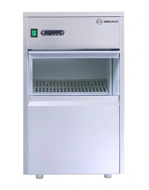 330x503x607мм, 0,22кВт, 220В, 28кг, производительность 20 кг/сутки, бункер 5кг, воздушное охлаждение, с подключением к воде, пальчиковый лёд