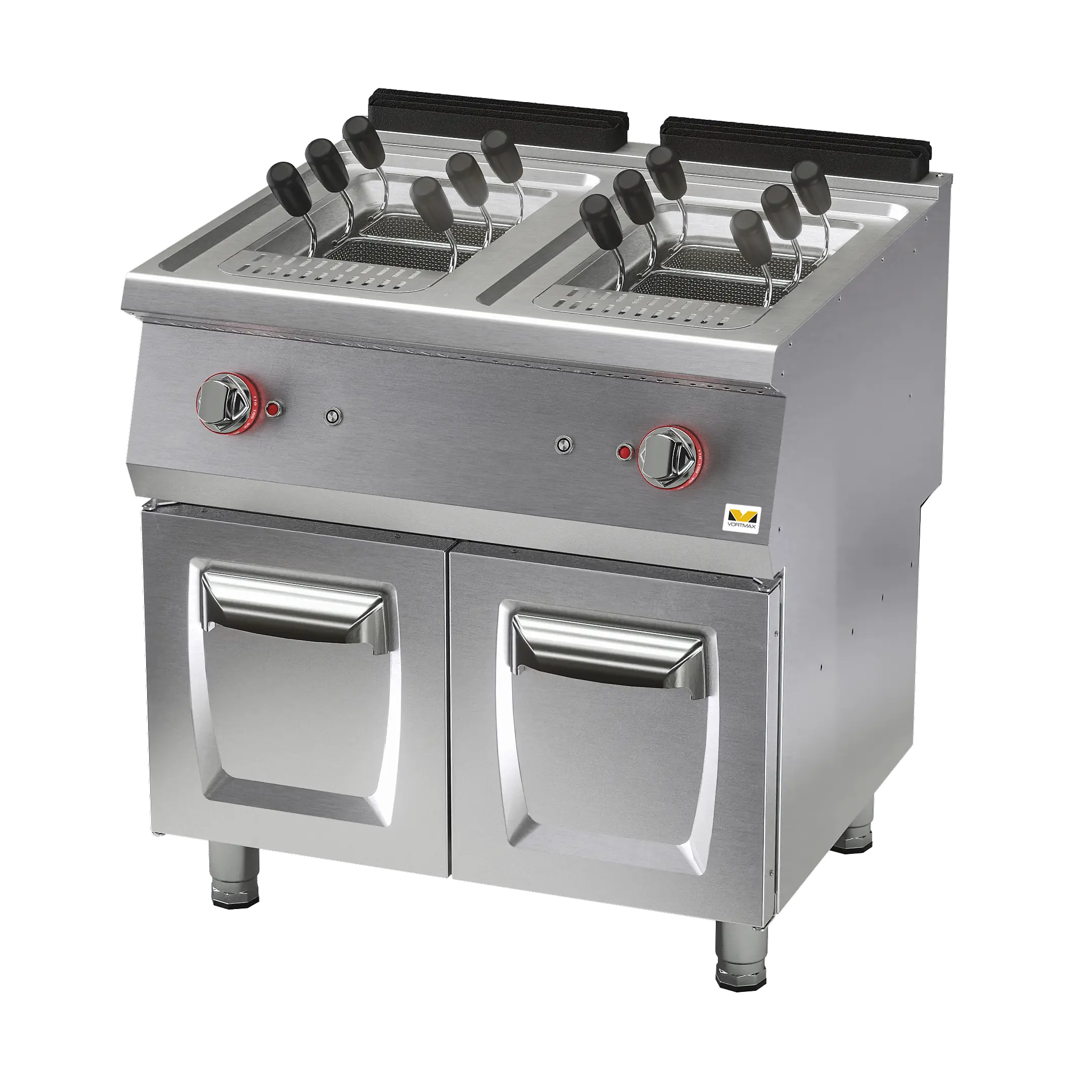 Макароноварка газовая т.м. VORTMAX мод. SGP 78 Габариты 800*730*850, вес 83 кг. Макароноварка газовая изготовлена из нержавеющей стали, толщина покрытия 15/10 мм. 2 ванны на 13 литров. Оснащена краном для подачи воды, автоматической системой заполнения ва