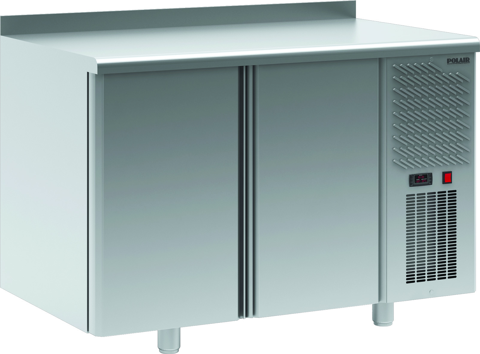 Стол морозильный TB2GN-GC, 1200х705х850/910мм, -18°С, 550Вт, 220В, 320л, материал внутреннего корпуса - нержавеющая сталь, расположение агрегата - двухъярусный выдвижной, R290, тип охлаждения - динамический, тип гастроемкости GN 1/1, столешница - нержавею