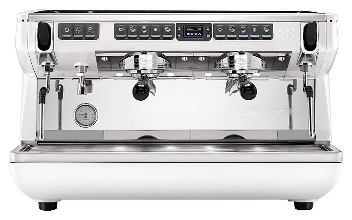 Кофемашина Nuova Simonelli Appia Life XT 2Gr V белая, высокие группы, автомат